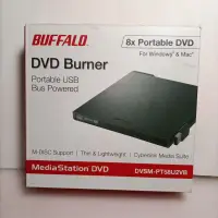 在飛比找蝦皮購物優惠-九成新/BUFFALO 8x 外接式 DVD 燒錄機，支援 