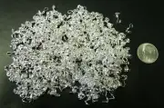 4mm Silver plated open clam shell metal bead tips 500+pcs clasp findings FPC204B
