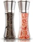 Salt and Pepper Grinder Set, Adjustable Coarseness Coarse & Fine Salt Shakers, P