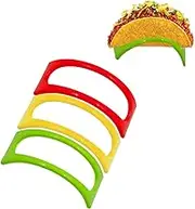 12 Pack Taco Holder, Taco Rack, Colorful Taco Stands, Microwave Safe Taco Shell Holders, Dishwasher and Grill Safe Taco Stand for Soft and Hard Shells,Taco Rack Stand for Dinner Party