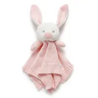 在飛比找momo購物網優惠-【Purebaby】澳洲 嬰兒安撫巾 兔子(寶寶安撫玩具)