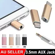 Type-C To 3.5mm AUX Jack Earphone USB-C Headphone Adapter Port Audio Converter