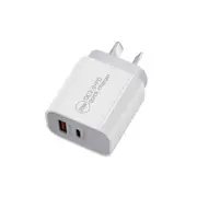 20W USB C & USB A QC3.0+PD Fast Charging Wall Charger