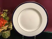 4 Lenox Federal Cobalt Platinum Dinner Plates Brand NEW with tags USA white