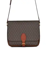 Saint Laurent Le Monogramme Medium Buckle Messenger Bag in Monogram Canvas and Smooth Leather