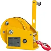 Manual winch Hand Cranked Two-way Self-locking Manual Winch Portable Whinches Traction Hoist With Brake Manual Winch Marine Puller(20M Cable)
