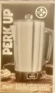 Vintage New in Box Sealed Dazey Perk Up Coffee Percolator Model DPK-12