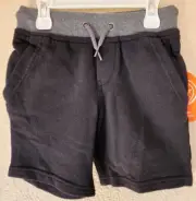 Wonder Nation Boy's Black Jogger Shorts Elastic Waistband Size XS 4-5 BRAND NEW
