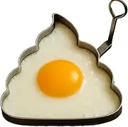 Funny Middle Finger Egg Mold, Unique Shaped Eggs Fired Mold, Grill Accessories for Camping Indoor Breakfast Sandwich Burger, Novelty Fun Kitchen Gadgets, Rude Gifts Eggs Lovers (A)