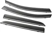 Pizgear Side Window Visors, for Toyota, Yaris Sedan 2007 2008 2009 2010 2011 2012 2013 PC Weathershields Sun Rain Guard Deflectors Car Side Window Sunshade