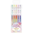 Zebra Gel Ball Pen SARASA Clip 0.5mm / Marble 5 Color Set / JJ75-5C-MB