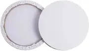 GAXIRE Round Stretched Canvas Frame White Cotton Artist Canvas for DIY Painting for Oil and Art Frame for Creative Projects