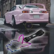 Neo Chrome Bunny JDM Ring Tsurikawa Subway Train Car Handle Strap -Black PVC X1
