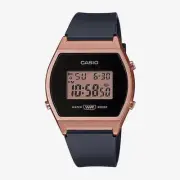 Casio LW204-1A Women's Digital Rose Gold & Black Resin Strap Watch
