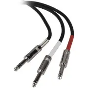 Talent YQQ203 1/4" TRS Male to Dual 1/4" TS Male 3 ft.