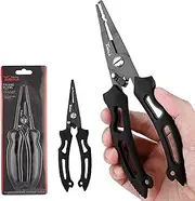 ReelFin Fishing Pliers, Fish Hook Remover Tool, Line Cutter, Ergonomic Grip