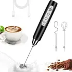 Milk Frother Handheld for Coffee, Electric Whisk 3 Speed Adjustable, Drink Mixer