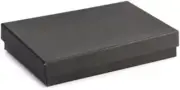 Jewelry Gift Boxes 100 Cotton Filled Bracelets 5" X 3 ¾" X 7/8" Black Matte #53