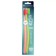 Grin Pro Ultimate Gentle Toothbrush Ultra Soft Pink, Green