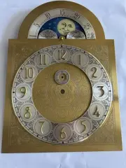Vintage New Grandfather Full Moon & Stars Clock Face Randall/Western Germany