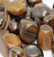 1 x Tiger Iron Tumblestone with free organza bag crystals, rocks, gems minerals