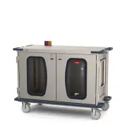 Metro CaseVue CV48LC-NBFH Surgical Case Cart with Clear Doors, Color Flags, and