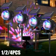 4pcs Christmas Projector Laser Lights Outdoor Waterproof Solar Power Star Light