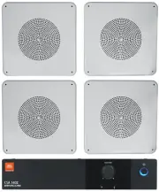 JBL CSA 140Z Commercial 70v Amplifier Amp+(4) Background Music Ceiling Speakers