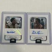 2023 Topps Star Wars Flagship Duke Kayo & Duchess Celly Organa Auto 2 Card Lot