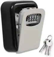 Key Lock Box Wall Mounted Combination Key Safe Storage Zinc Alloy Lock Box with