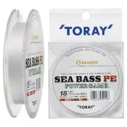 TORAY PE line sea bass PE POWER GAME 150m 8.5Kg 18lb #1 white Japan +Track Num