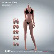US T303M 1/6 Super Flexible Seamless Body Suntan Skin 12" Female Action Figure