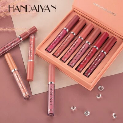 Lip Gloss Sets Long Lasting Lip Gloss Beauty Glazed Matte Lipstick Sets for Gift