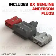 Anderson Plug 50 Amp Flat 7 Pin Trailer Socket Mount Plate Bracket 2x 50A - 003