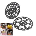 Cast Iron Kitchen Trivet Mat Pan Holder Pads Surface Protector 2 Style Household