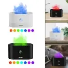 Air Humidifier with Realistic Flame USB Seven Colors Silent for Bedroom Baby