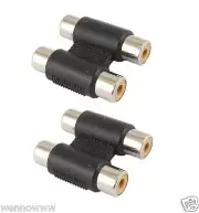 ( 2 Pack ) RCA Female to Female Extension Adapter Connector