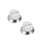 6mm Potentiometer Knobs Guitar Acrylic Volume Tone Knob 2pcs Silver Tone