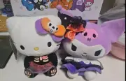 Hello Kitty and Friend Kuromi Halloween Plush