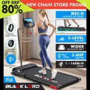 BLACK LORD Treadmill Electric Walking Pad Home Office Incline Foldable Black