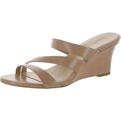 Naturalizer Womens Breona Strappy Slip On Heel Wedge Sandals Shoes BHFO 1174