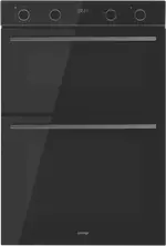 Omega 60cm 12 Function Double Oven - Midnight