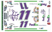 #11 Denny Hamlin Chevy 1/64th HO Scale Waterslide Decal Great for Slot Cars