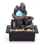 Tabletop Fountain Rotating Ball Rock Waterfall Fountain Office Tabletop Fount...