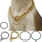 Collar Encryption Dog Ring Golden Chain Cuban Chain Dog Collar Pet Dog Necklace