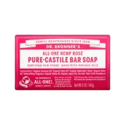 Dr. Bronner's Pure Castile Bar Soap - Rose 140g