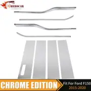 Chrome Window Molding Bottom Sill Trim+Pillar Post Strip For Ford F150 2015-20 (for: Ford)