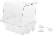 Parliky Parrot with Hanging Hooks Durable Transparent Bathing for Birds and Bath for Parrots and Pets