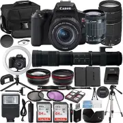 Canon Rebel SL3 Vlogger Kit:EF-S 18-55mm,EF 75-300mm & 420-800mm Lenses, + More