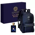 Versace Mens Dylan Blue Pour Home Set Eau De Toilette & Backpack 2-PC Set NIB